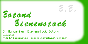 botond bienenstock business card